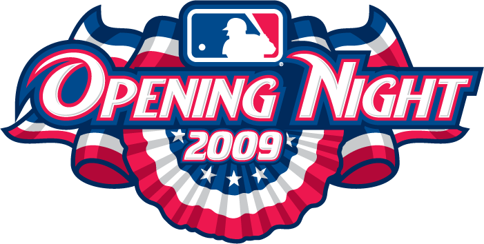 MLB Opening Day 2009 Special Event Logo v2 iron on transfers for clothing